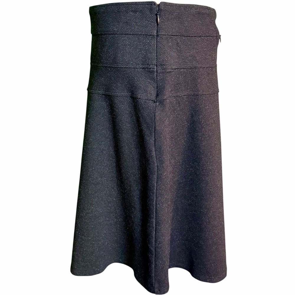 Athleta Ponte Twill A-Line Mini Skirt in Charcoal Gray Size 8 Tall - Picture 6 of 14
